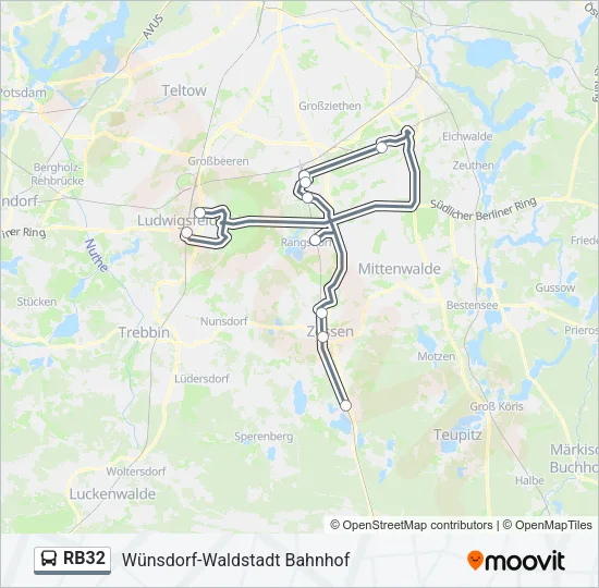 RB32 Bus Line Map