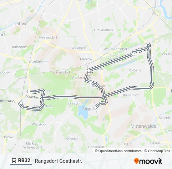 RB32 Bus Line Map