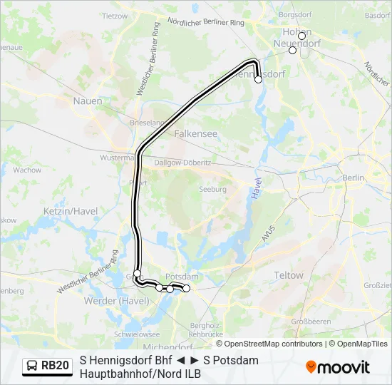 RB20 Bus Line Map