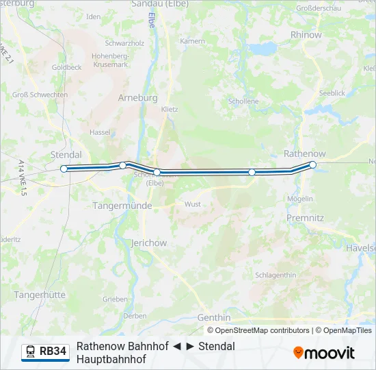RB34 Train Line Map