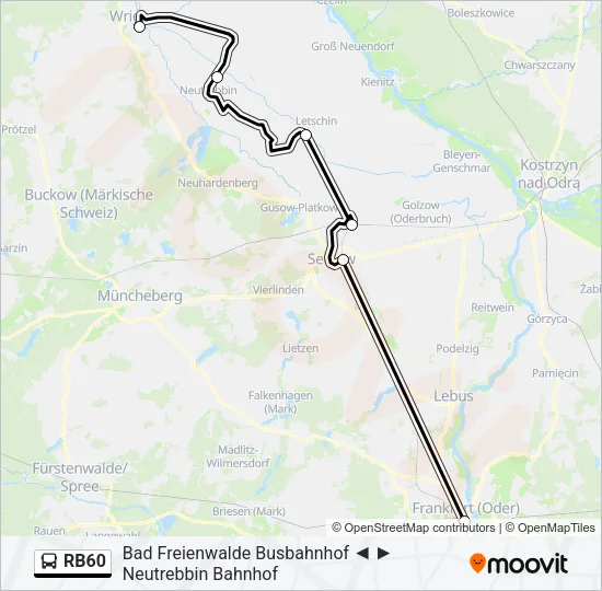 RB60 Bus Line Map