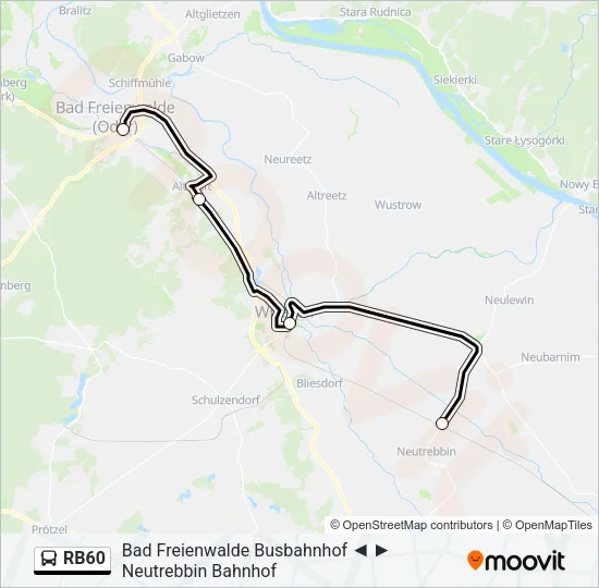 RB60 Bus Line Map