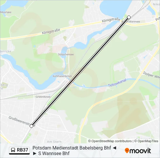 RB37 Bus Line Map