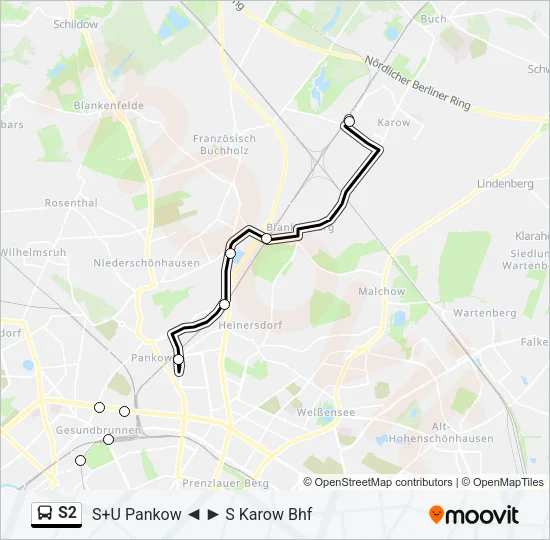 S2 Bus Line Map