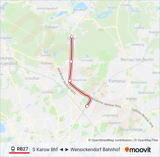 RB27 Train Line Map