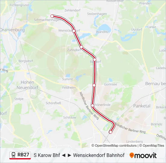 RB27 Train Line Map