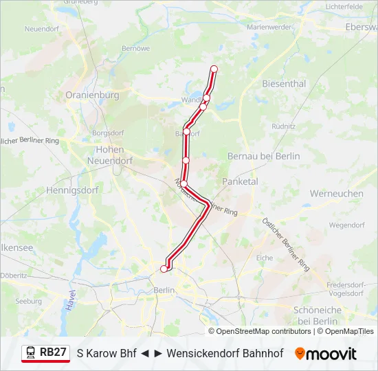 RB27 Train Line Map
