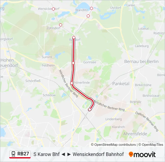 RB27 Train Line Map