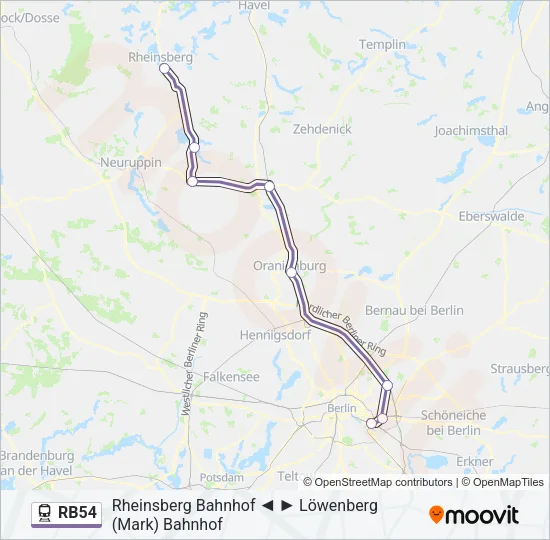 RB54 Train Line Map
