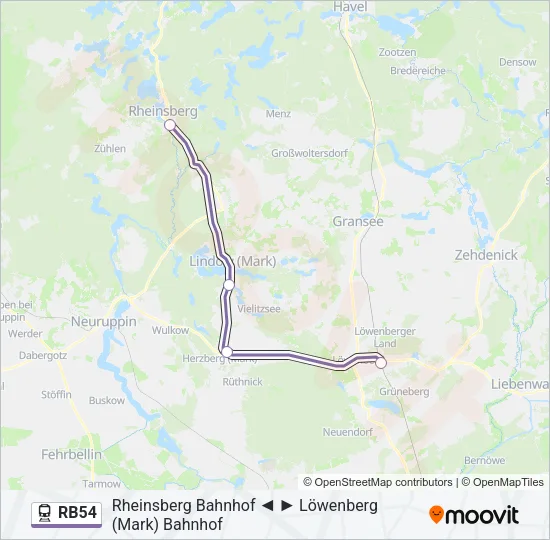 RB54 Train Line Map