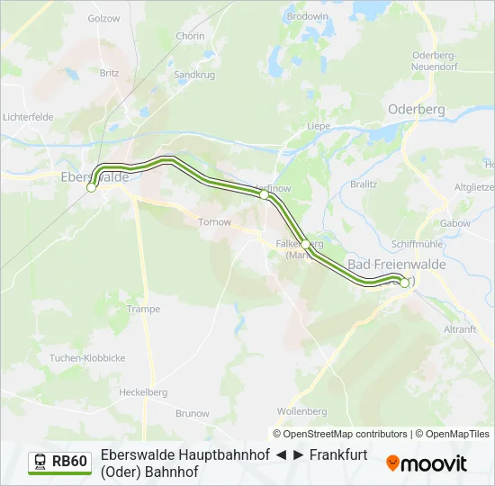 RB60 Train Line Map