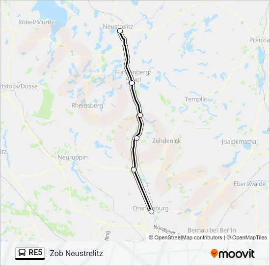 RE5 Bus Line Map