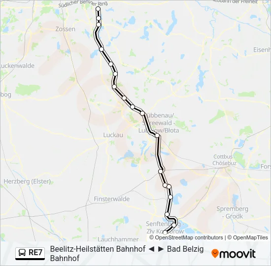 RE7 Bus Line Map