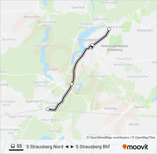S5 Bus Line Map