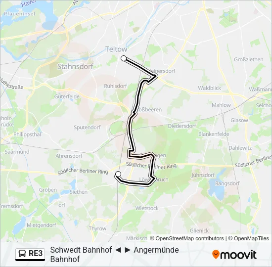 RE3 Bus Line Map