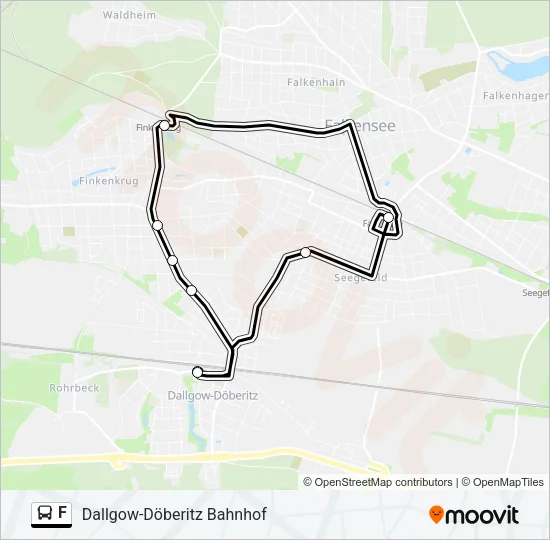 F Bus Line Map