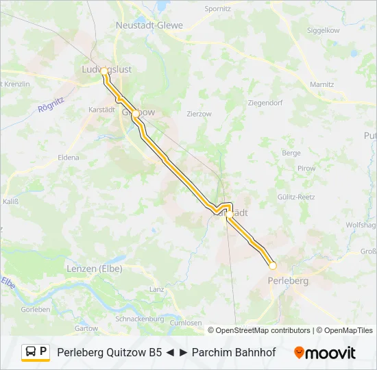 P Bus Line Map