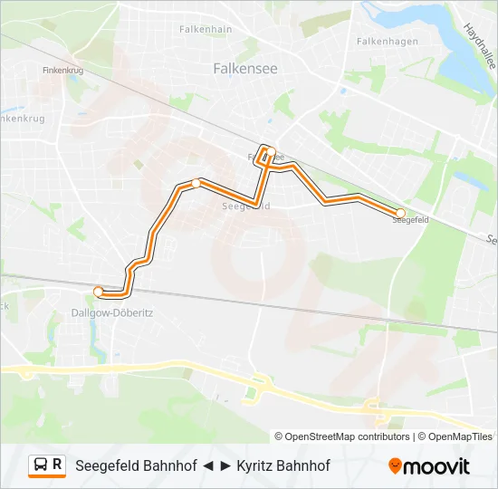 R Bus Line Map