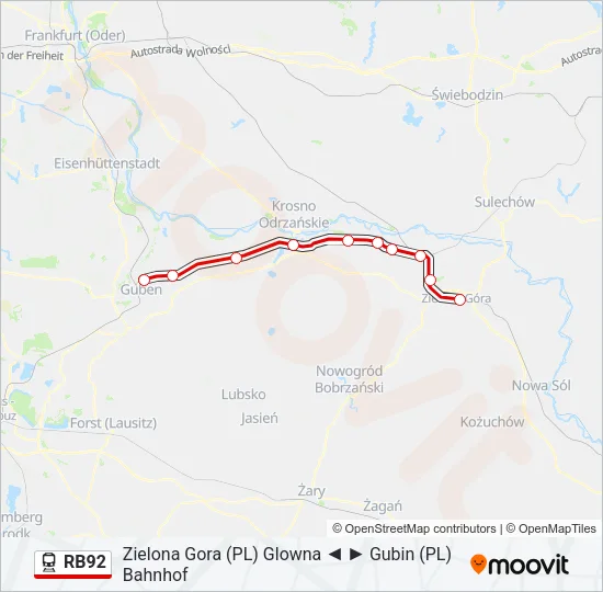RB92 Train Line Map