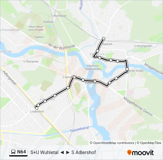 N64 Bus Line Map