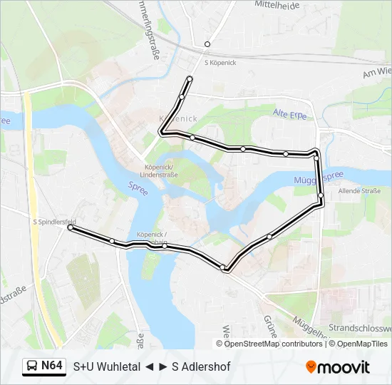 N64 Bus Line Map