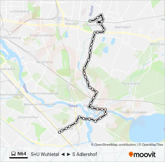 N64 Bus Line Map