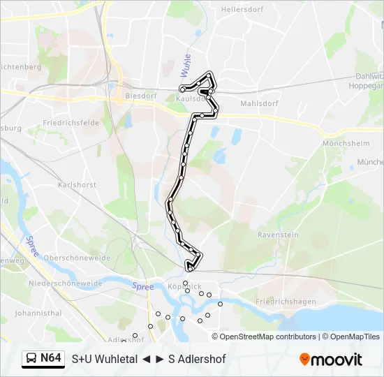 N64 Bus Line Map