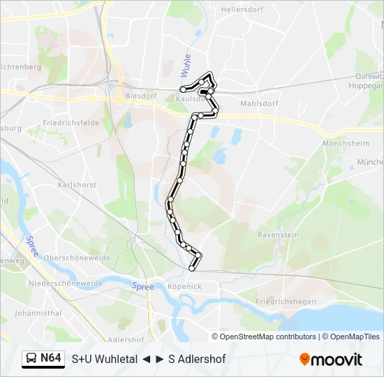 N64 Bus Line Map