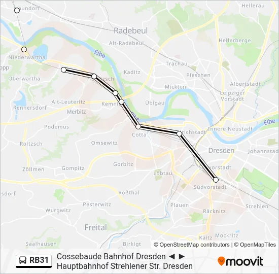 RB31 Bus Line Map