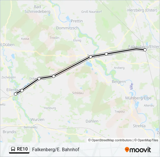 RE10 Bus Line Map