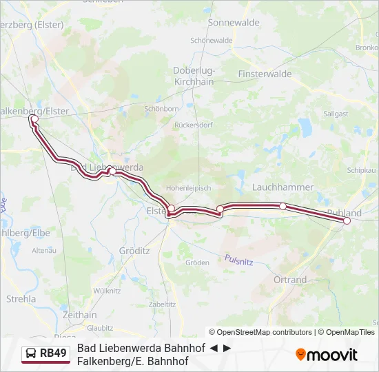 RB49 Bus Line Map