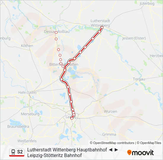 S2 Train Line Map