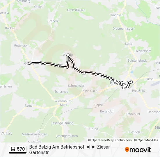 570 Bus Line Map