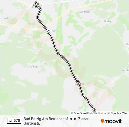 570 Bus Line Map