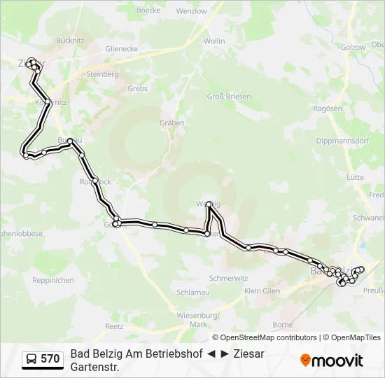 570 Bus Line Map