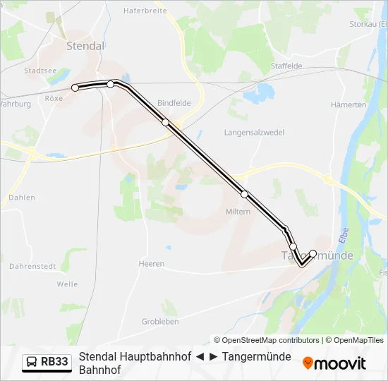 RB33 Bus Line Map