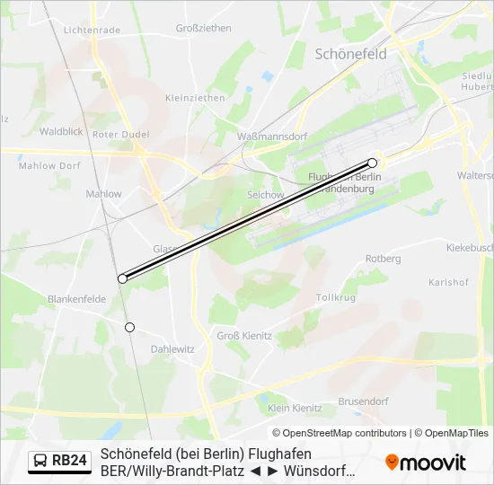 RB24 Bus Line Map