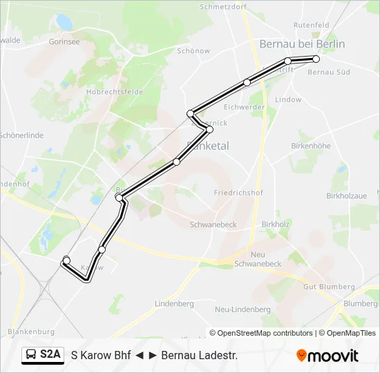 S2A Bus Line Map