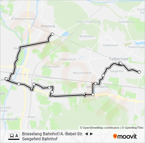 Buslinie A Karte