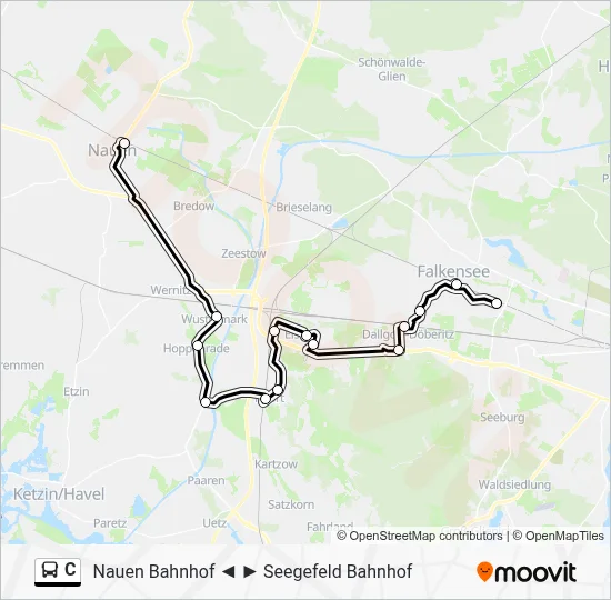 Buslinie C Karte