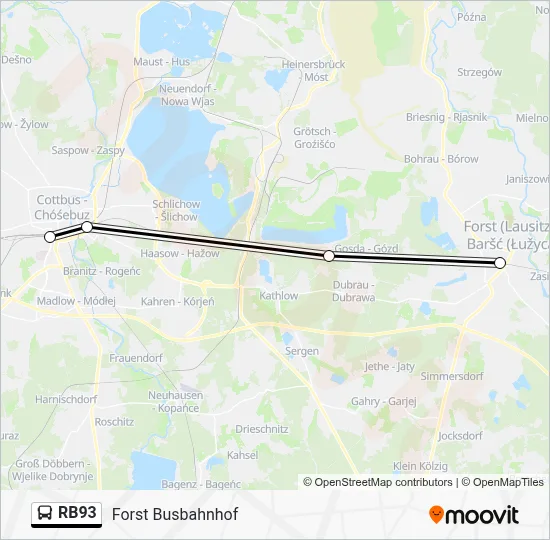 RB93 Bus Line Map