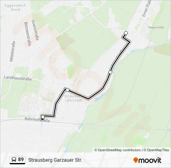 89 Bus Line Map