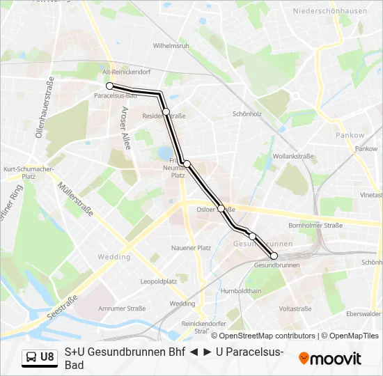 U8 Bus Line Map