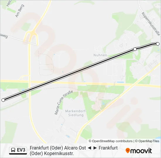 EV3 Bus Line Map