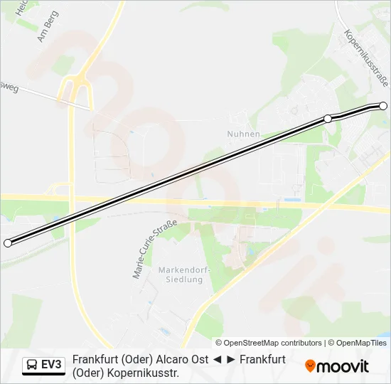 EV3 Bus Line Map