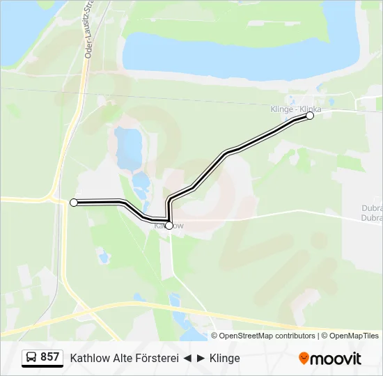 857 Bus Line Map