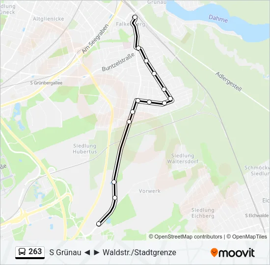 263 Bus Line Map