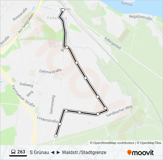 263 Bus Line Map