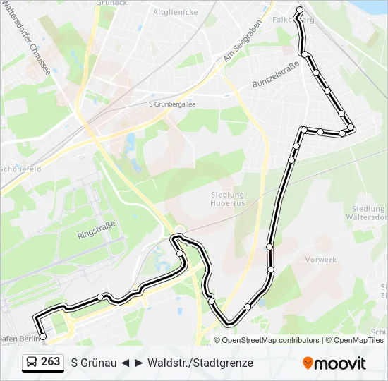 263 Bus Line Map
