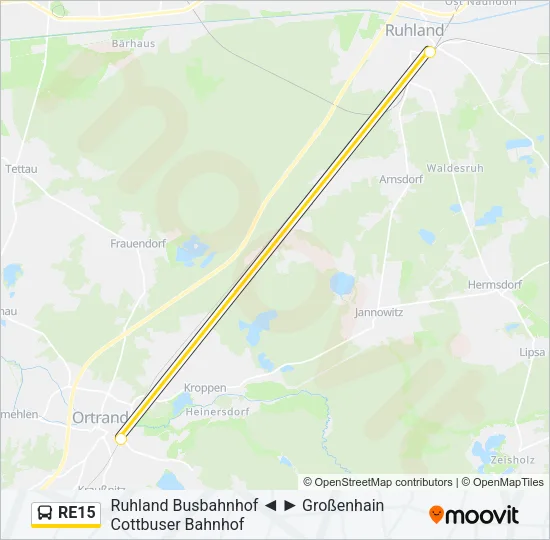 RE15 Bus Line Map